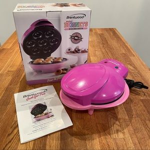 LAST CHANCE! Pink Electric Mini Donut Maker